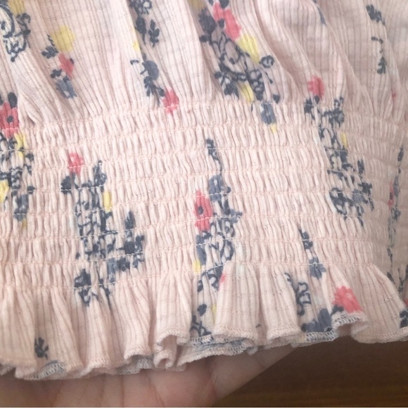 Angels Forever Young Women's Size M Floral Print Shirt Elastic Waist 3/4 Sleeve - Picture 4 of 10